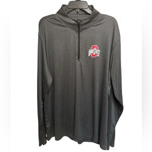 Ohio State Men's Long Sleeve 3/4 Zip Pullover Dark Gray
Size - XXL